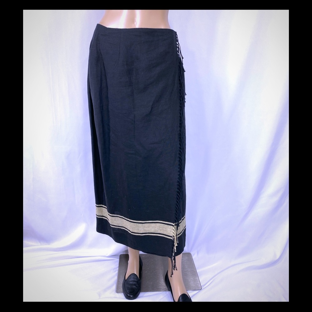 Jones New York Linen True Wrap Skirt - 10 Petite